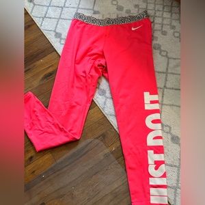 Hot Pink Nike Pro Tights
